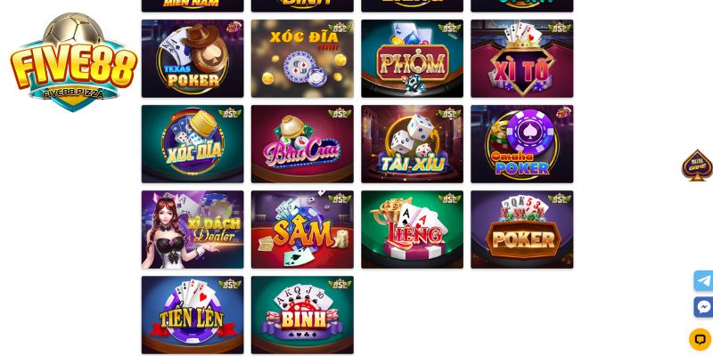 Five88 game bài đổi thưởng hấp dẫn nhất hiện nay